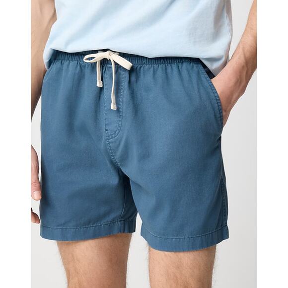 J. Crew Factory Men's Garment Dyed Dock Shorts Drawstring Elastic Waist XL New - Picture 1 of 7